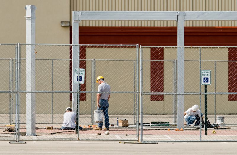 Industrial Fence Installation detail