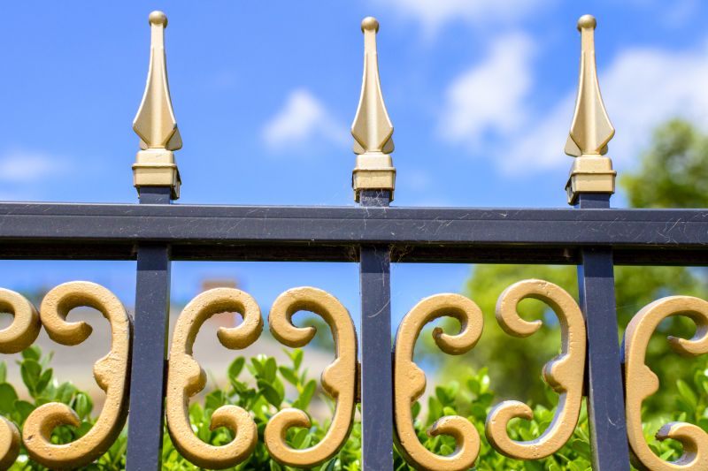 Gothic Iron Fence Installation